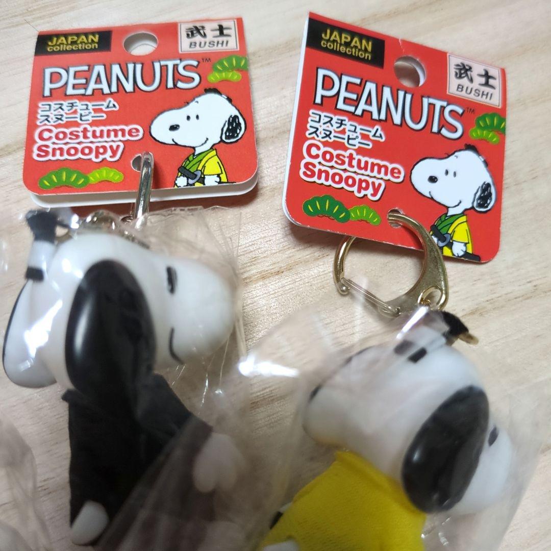 スヌーピー　コスチューム　マスコットキーホルダー　5体セット　忍者　寿司　武士