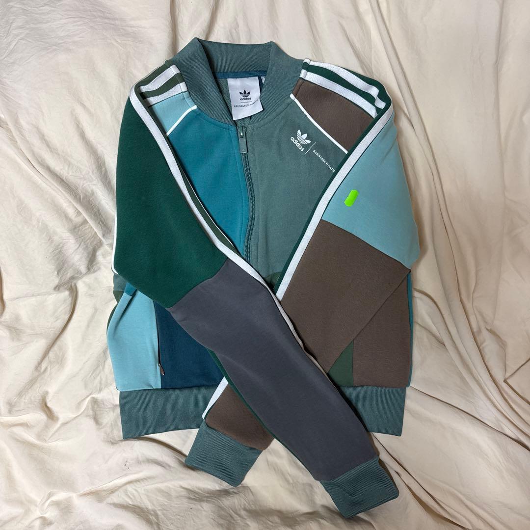 (値下げしました)adidas パッチワークジャージジャケット