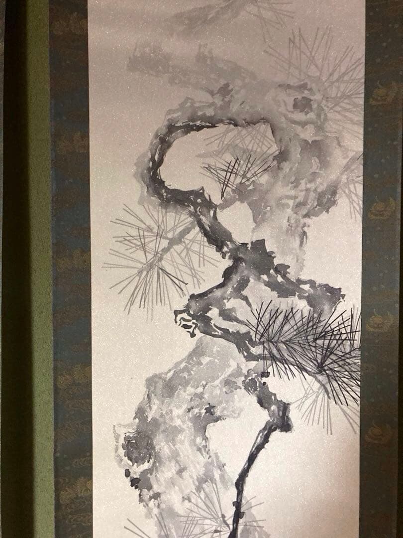 希少　掛軸（歳寒三友さいかんのさんゆう）　祥仙