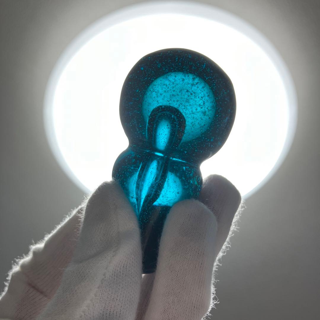 津軽びぃどろ　吹きガラス　カラフェ　　デキャンタ　水差し　首巻き　民藝