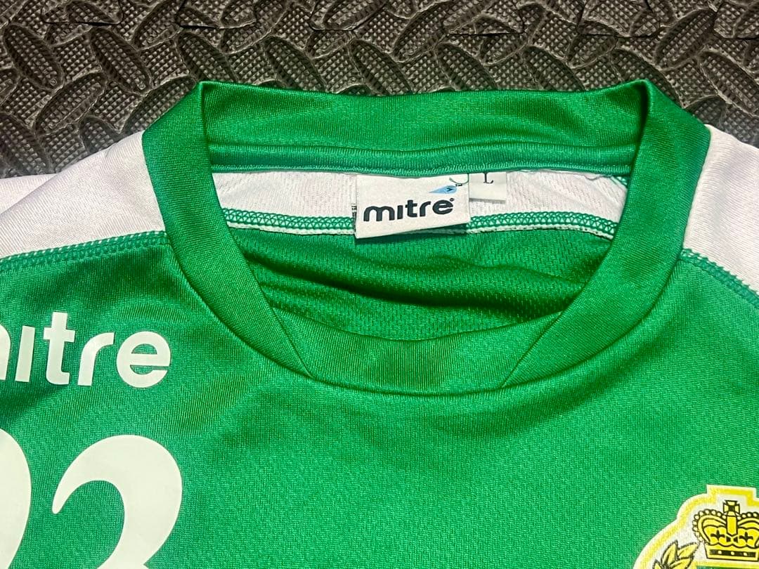 松本山雅　mitre レトロ　レアなサッカーシャツ 背番号23 サイズＬ