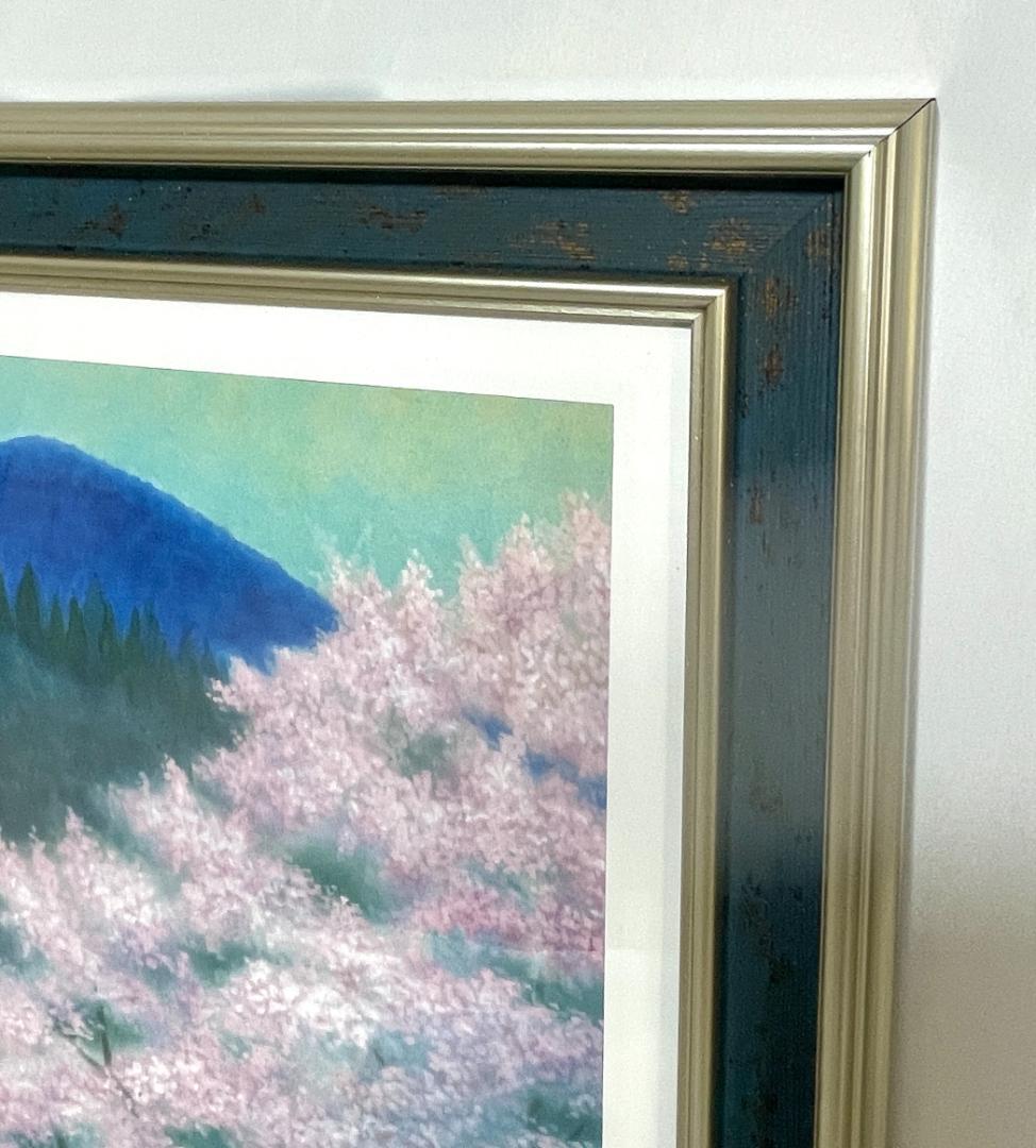 【新品現品のみ】東山魁夷 『花薫る』複製画 　ポスター額付　日本画 風景画