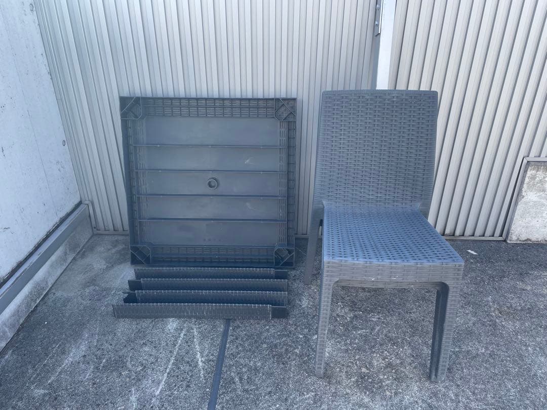 【送料込】areta italy イタリア製　ガーデンテーブル&チェア