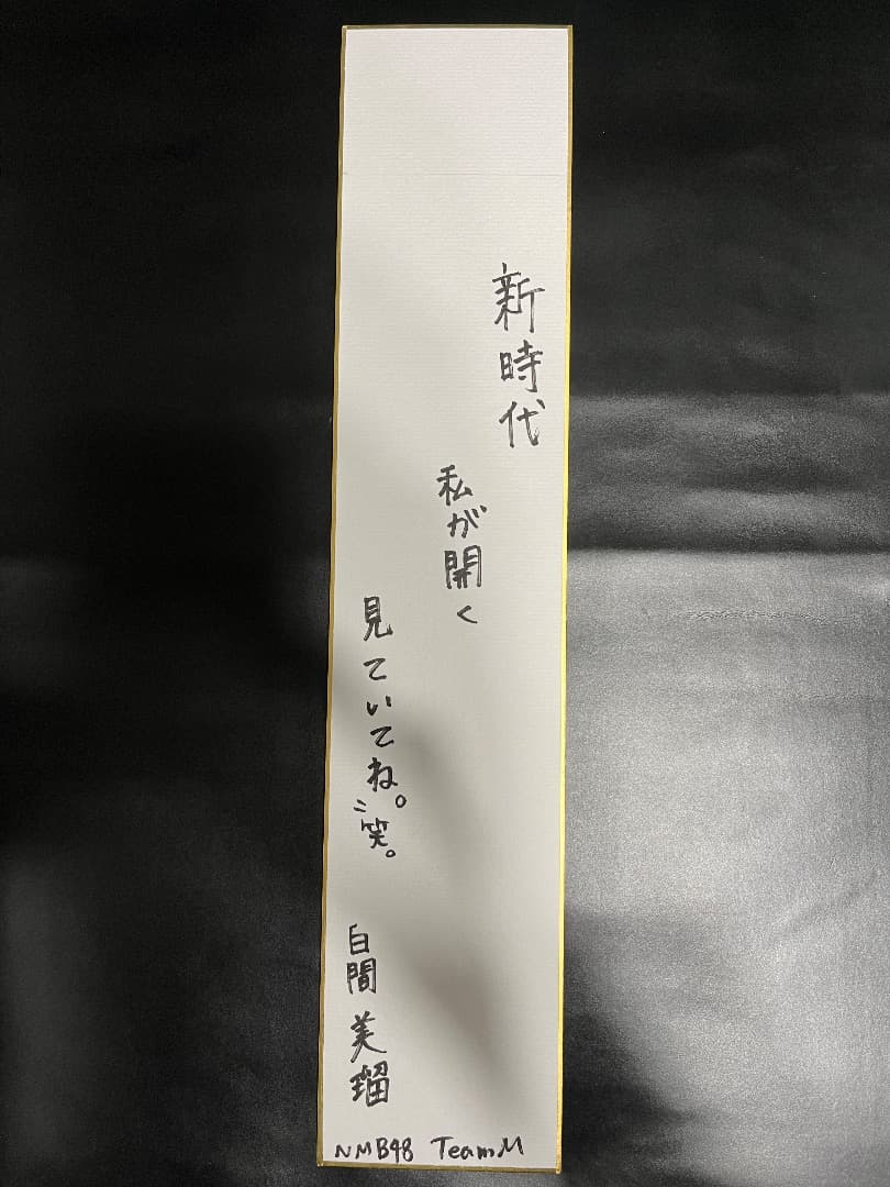 NMB48メンバー直筆サイン入り短冊（山本彩、渋谷凪咲、須藤凜々花など25名）