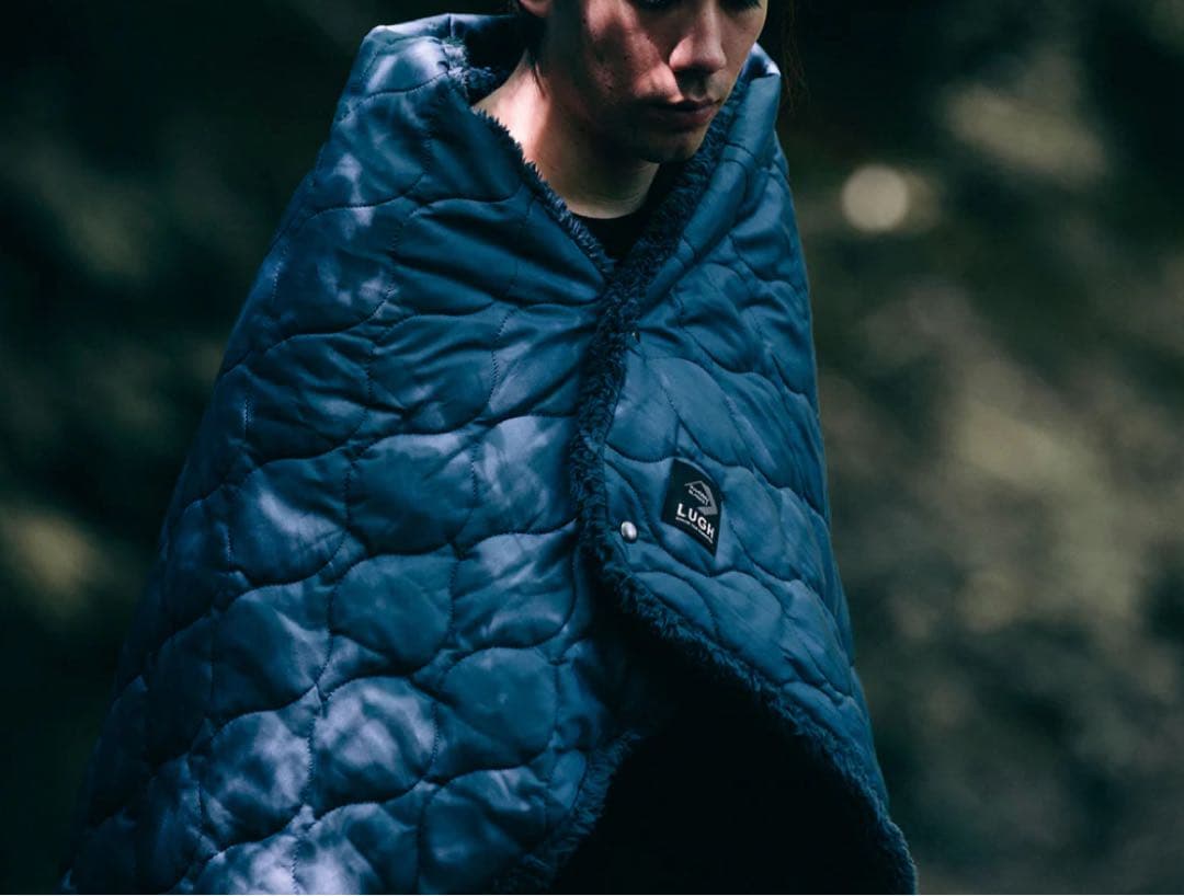 LUGH 魔法瓶ブランケット Sサイズ (6層/ グラフェン) インディゴ