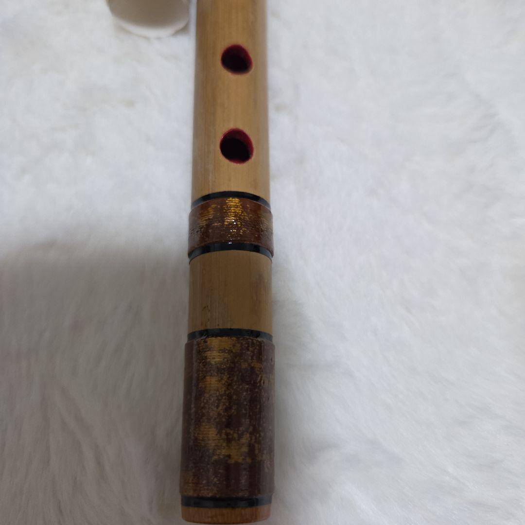 石見神楽を奏でる篠笛　父の手作り　石見地方伝統芸　 7穴 竹製 約102.5cm