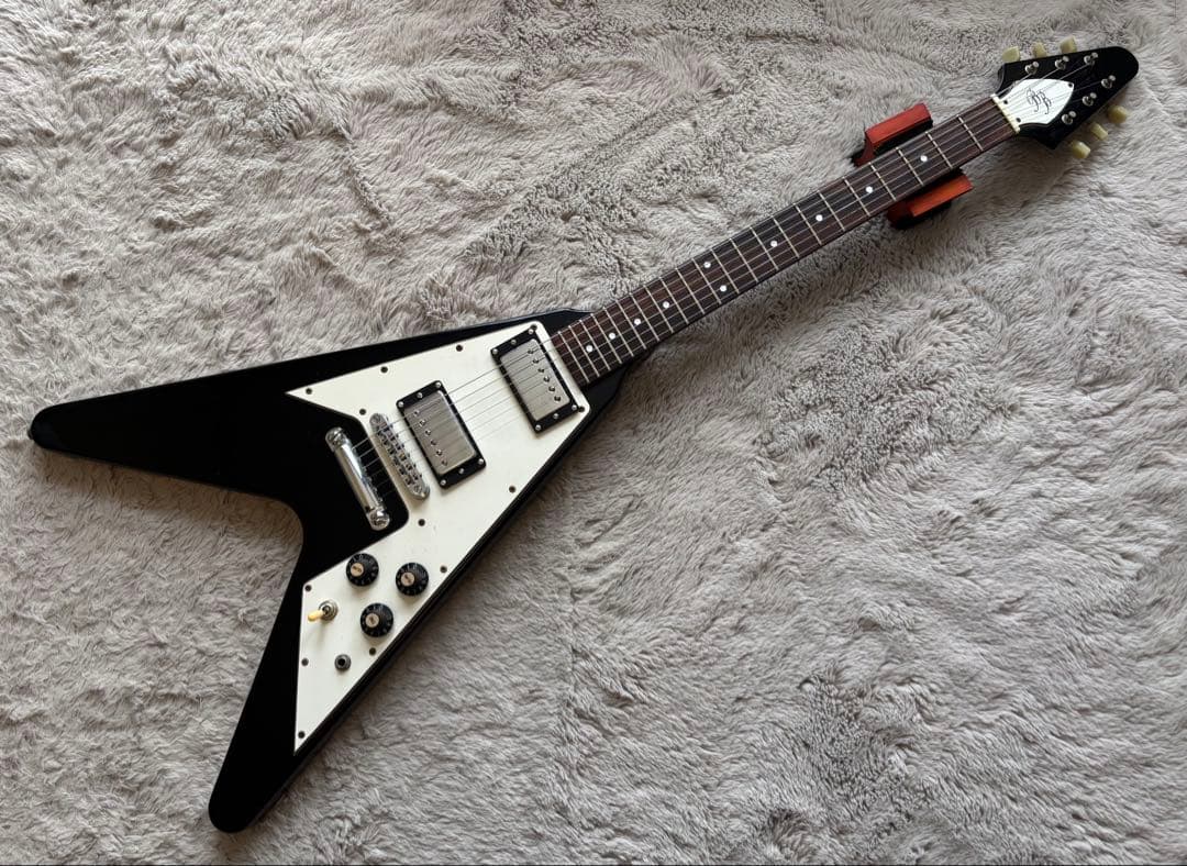 【国産90年代？】 BB Flying V セットネック　ケース付き