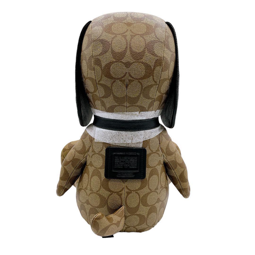 極美品 コーチ 5405 ぬいぐるみ スヌーピー 茶 ブラウン ユニセックス