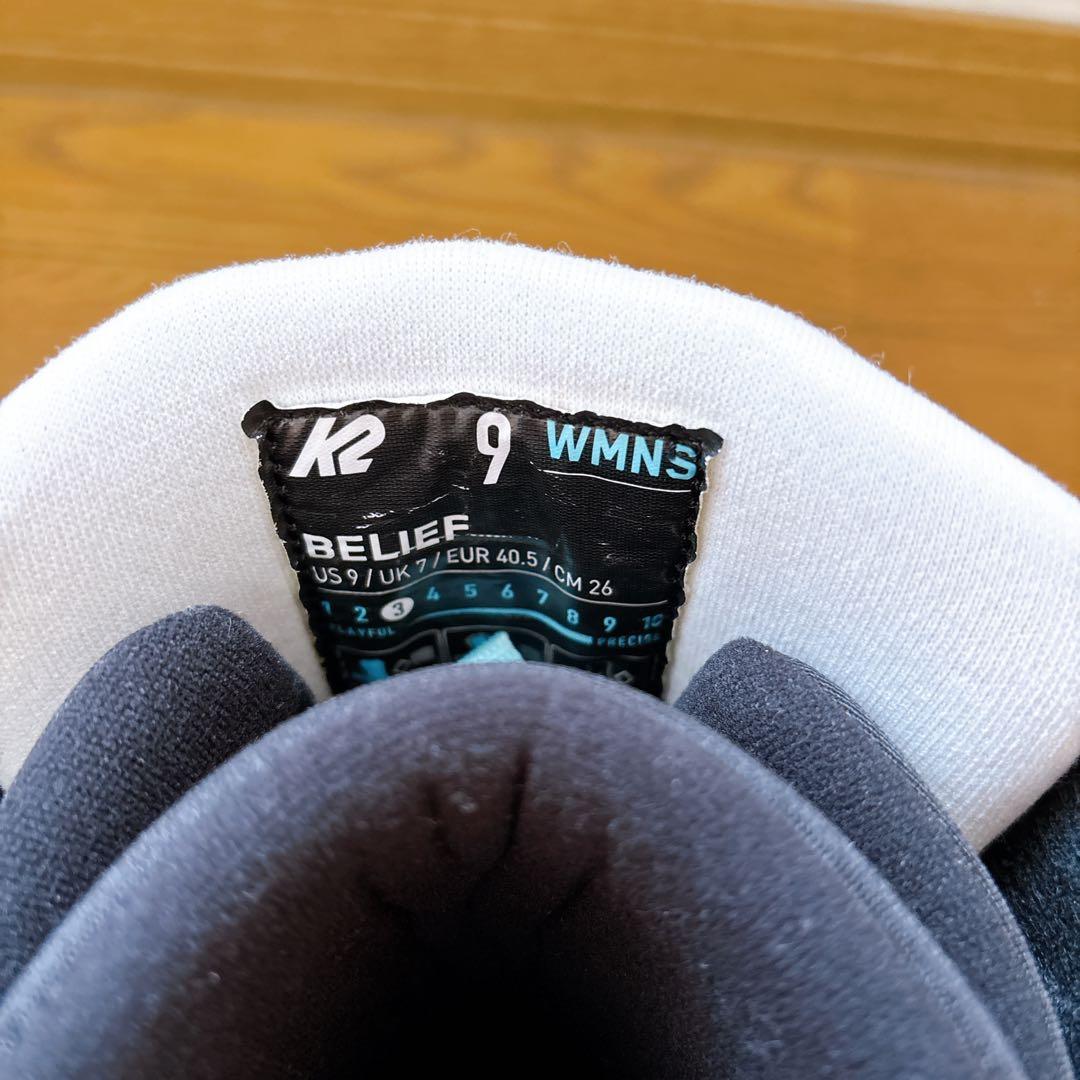 K2 BELIEF スノーボードブーツ 女性用 ブラック26cm
