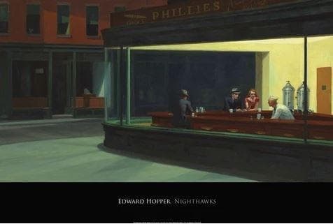 ポスター ナイトホークス 【Nighthawks 1942】エドワード ホッパー