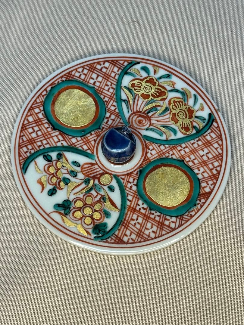 GACHAN茶道具　水指　真葛香斎　染付竹絵 即中斎　書付