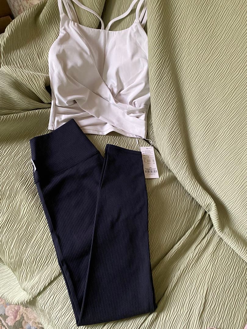 【SUKALA】ショートクロスキャミソール＆レギンスセットアップ Sサイズ