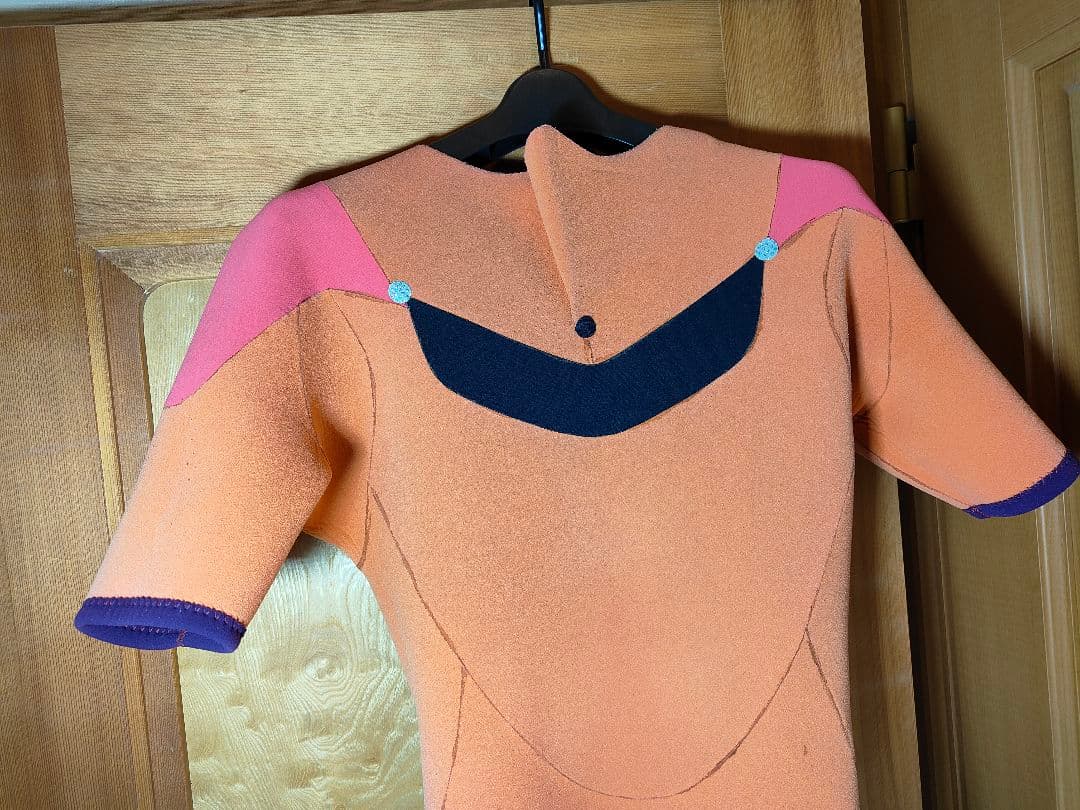 【美品】MAXIM 正規品　パープル　高級ウエットスーツ　ノンジップ　スプリング