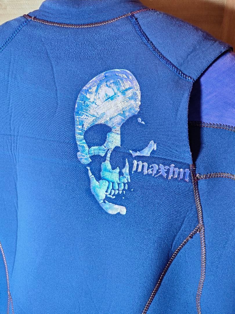 【美品】MAXIM 正規品　パープル　高級ウエットスーツ　ノンジップ　スプリング