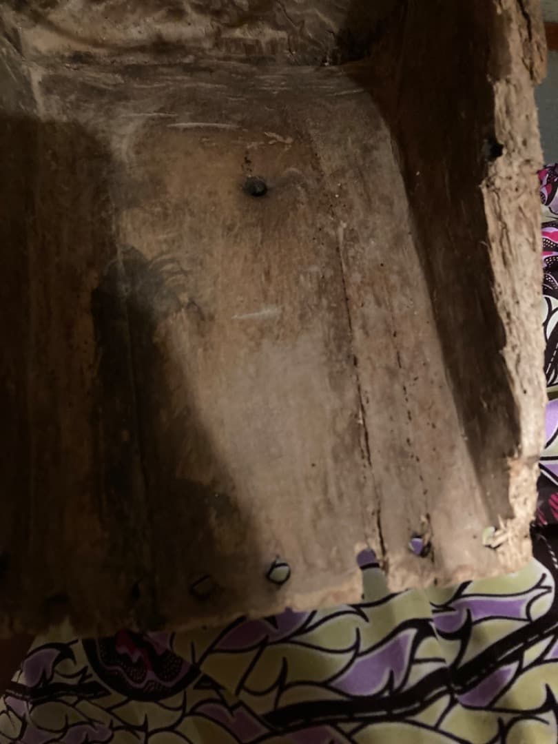 【数奇】アフリカ　バソンゲ族　仮面　大きいお面　ビンテージ　アンティーク　呪物