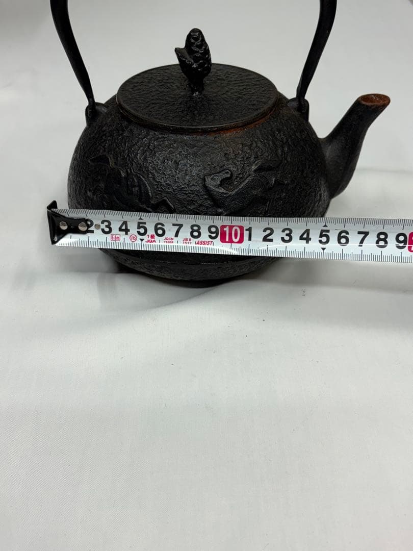 南部鉄器 鉄瓶 馬肌 アンティーク　骨董 馬 馬2頭 ウマ