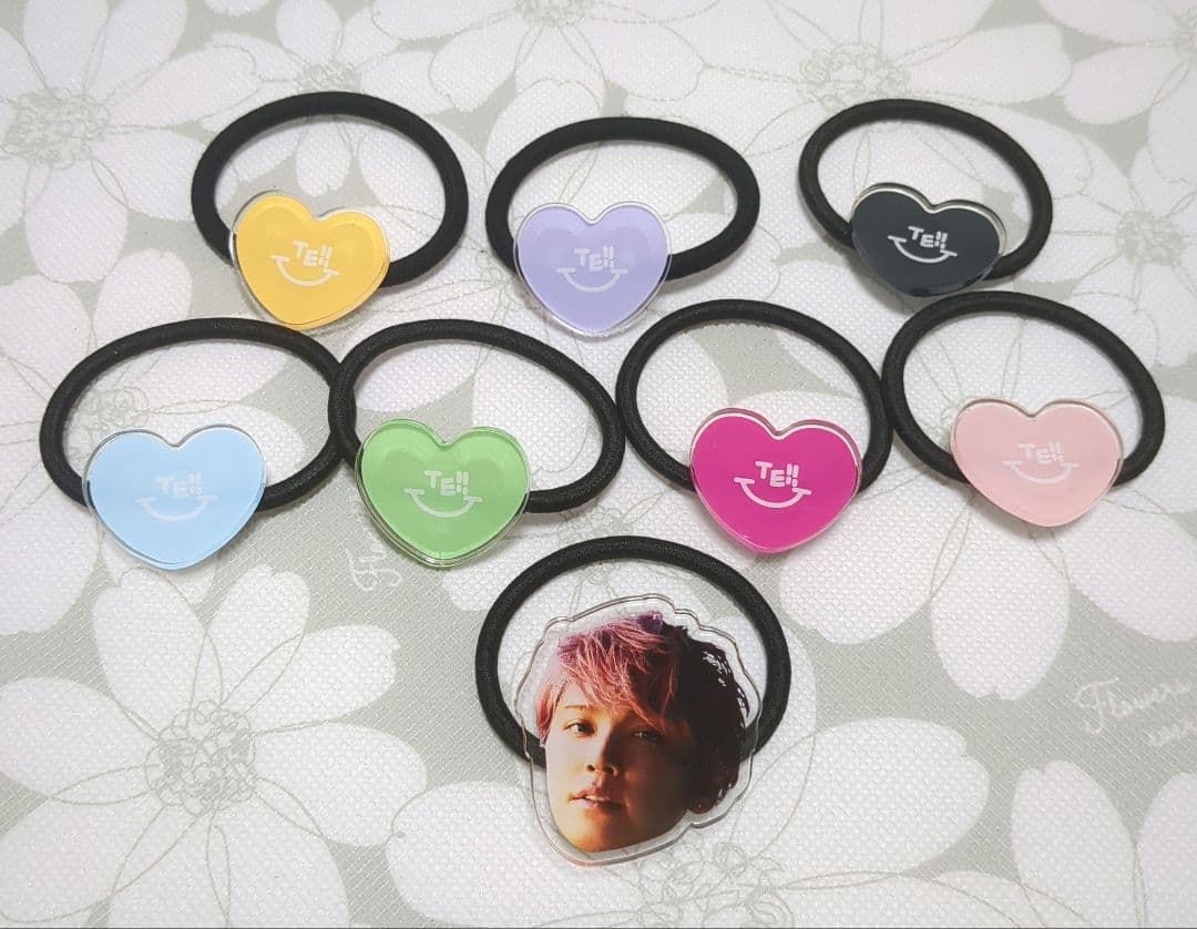 手越祐也　絆　アクリルランダムヘアゴム　8点セット