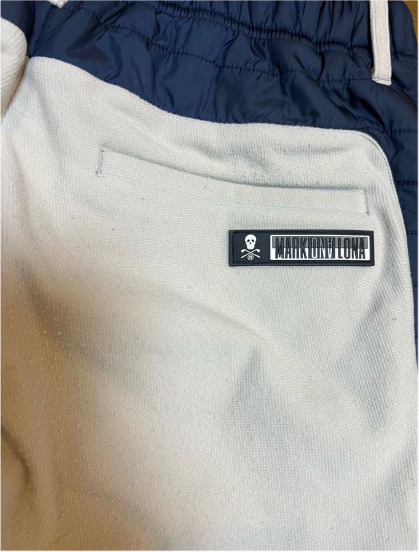 マークアンドロナ ゴルフ用ストレッチパンツ アイボリー