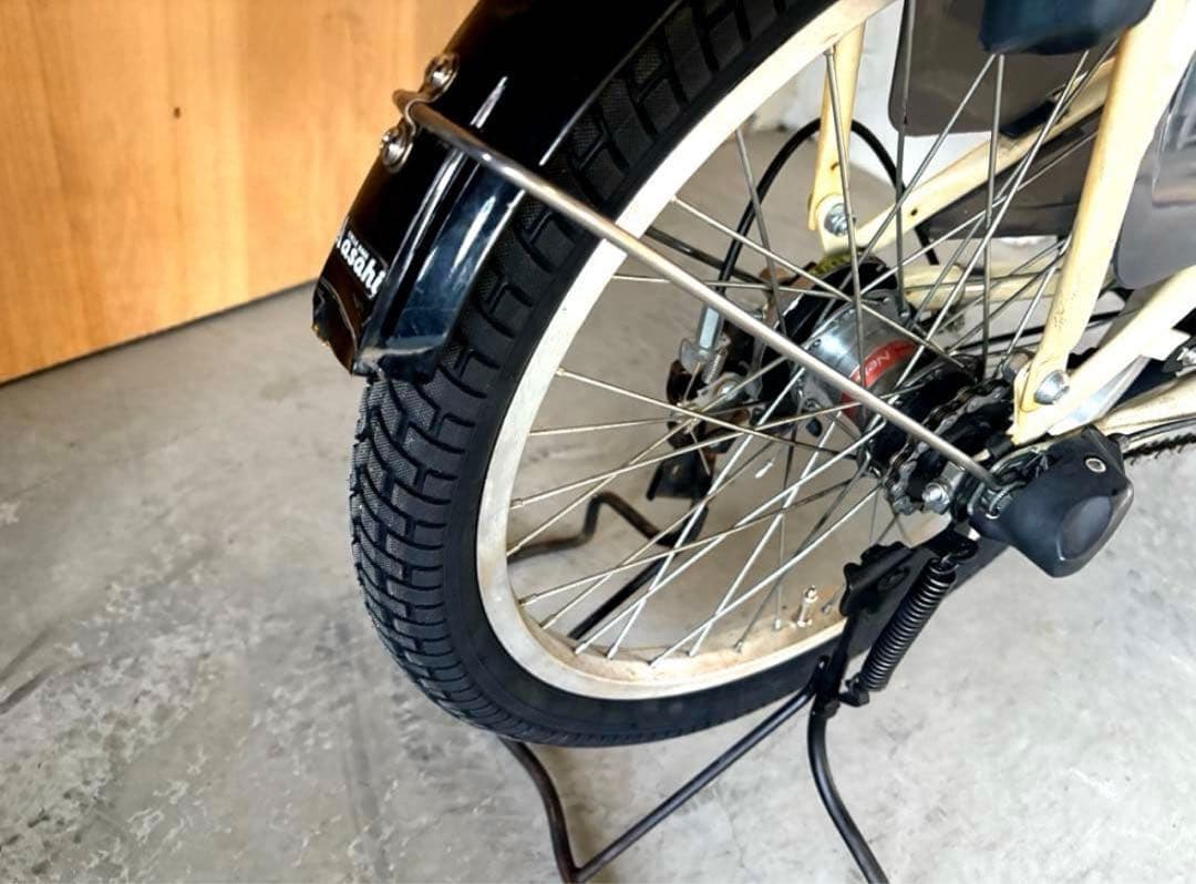 【おしゃれミニベロ】20インチ Petit Maman アイボリー ⭕️状態良好