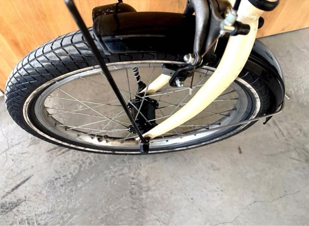 【おしゃれミニベロ】20インチ Petit Maman アイボリー ⭕️状態良好