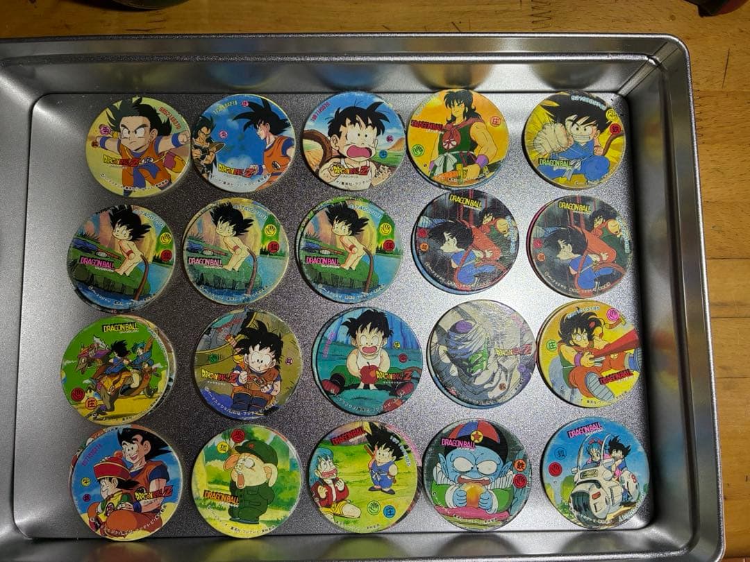ドラゴンボールZなどレトロめんこ208枚超大量♪特大18cmジャンボメンコ