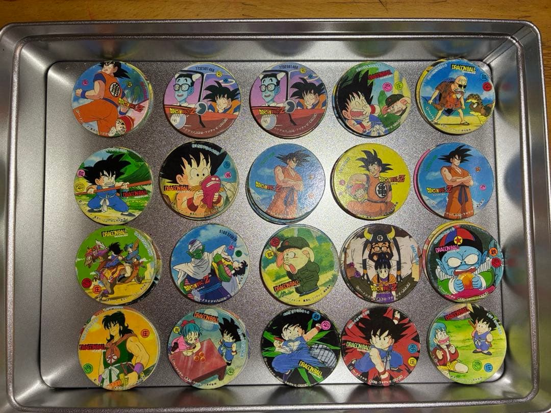 ドラゴンボールZなどレトロめんこ208枚超大量♪特大18cmジャンボメンコ