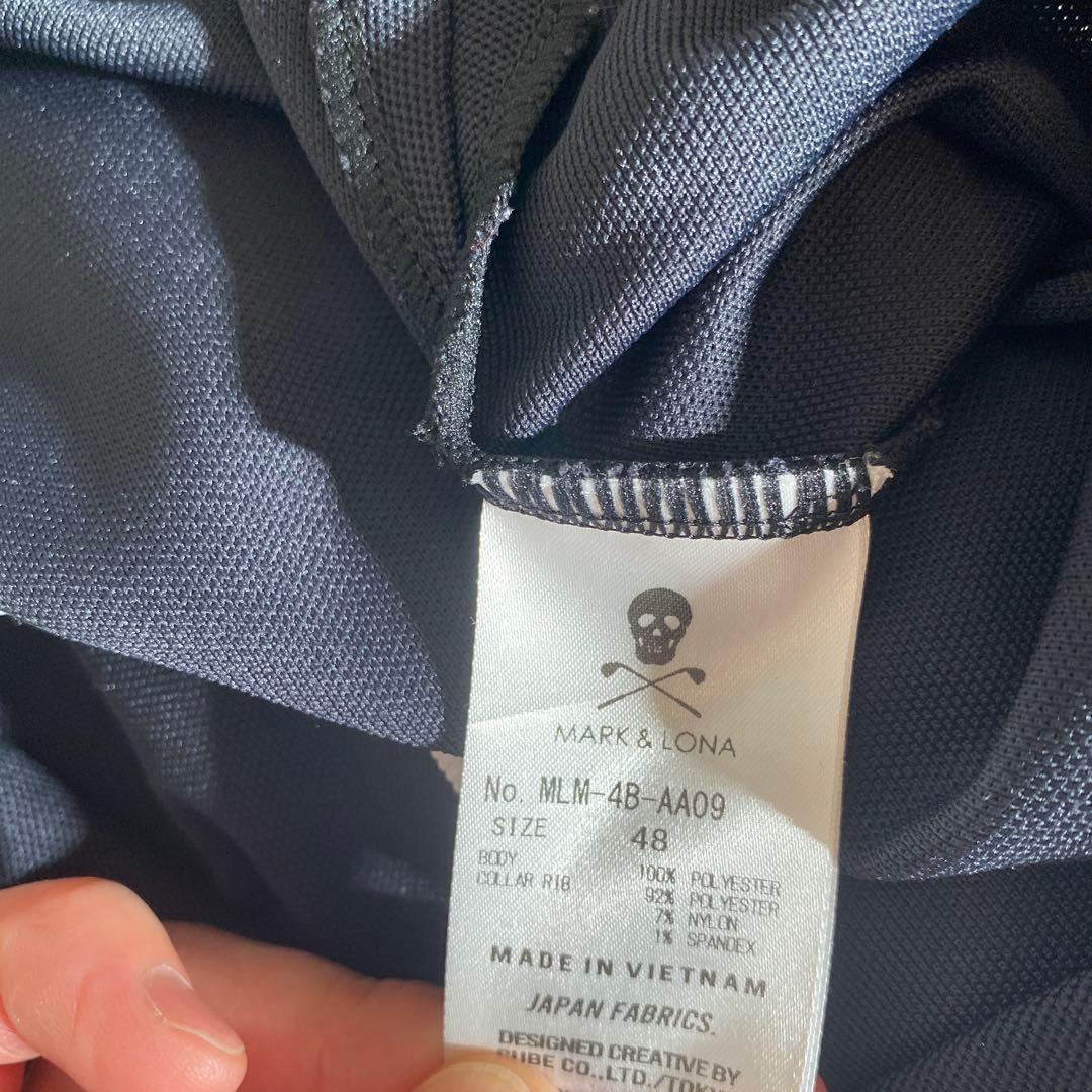 MARK&LONA ゴルフ用シャツ ブラック