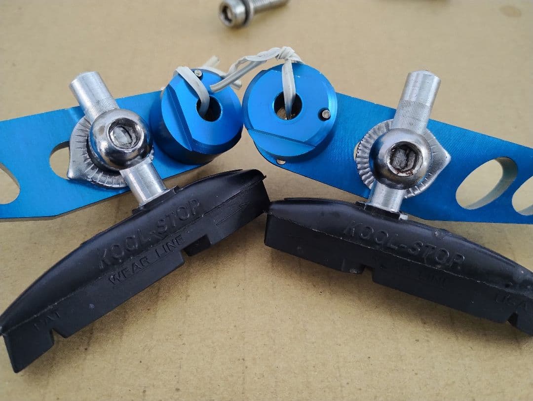 短期値下げ、当時物カンチブアルミ削り出しアルマイトカラー 取り付けのみ未使用