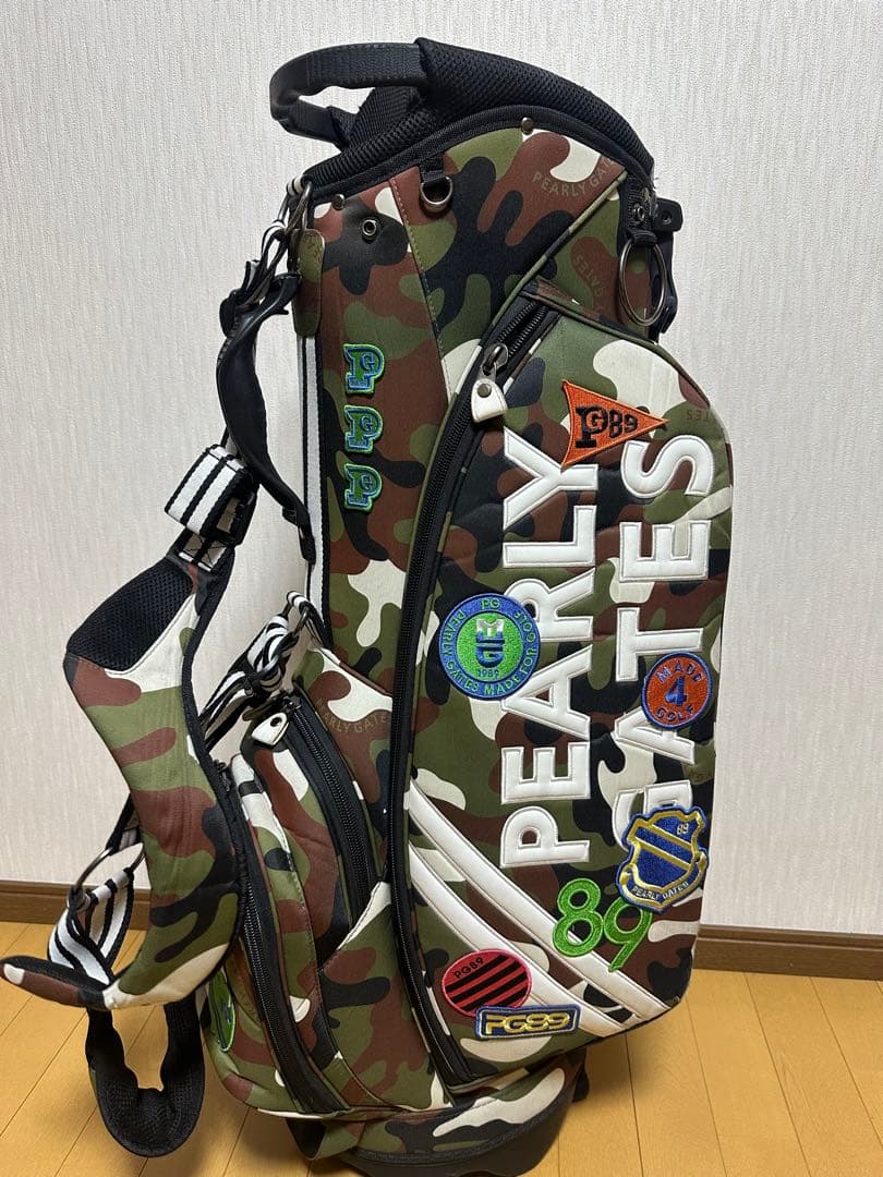 PEARLY GATES 迷彩 ワッペン　スタンドキャディーバック　完売モデル