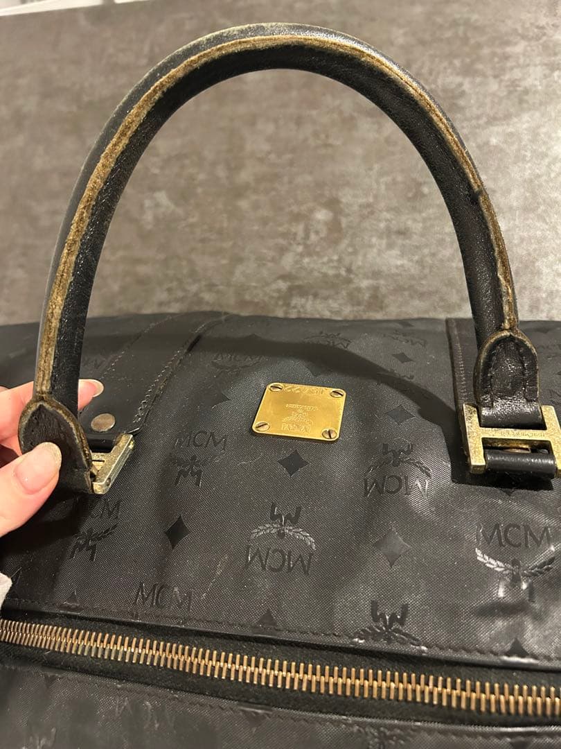 MCM ブラック ボストンバッグ