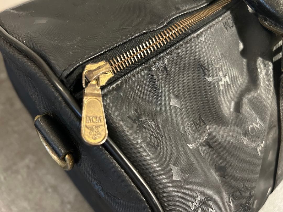 MCM ブラック ボストンバッグ