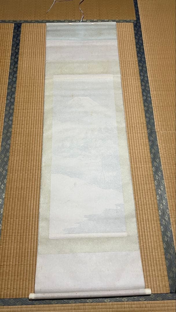 掛け軸 四季4本セット「富峰四季之図」春夏秋冬／富士山図／尺五立／箱付き