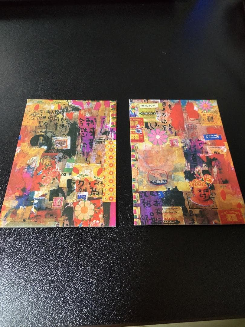 Tom Tong　現代アート　BOXカード型　コラージュ作品＊印刷