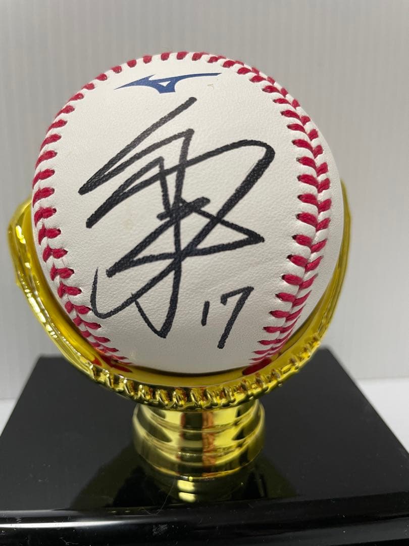 希少　 佐々木朗希 ルーキー時代 直筆サインボール&金箔カードセット