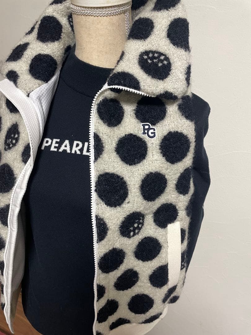 パーリゲイツ ドット柄ベストサイズ0