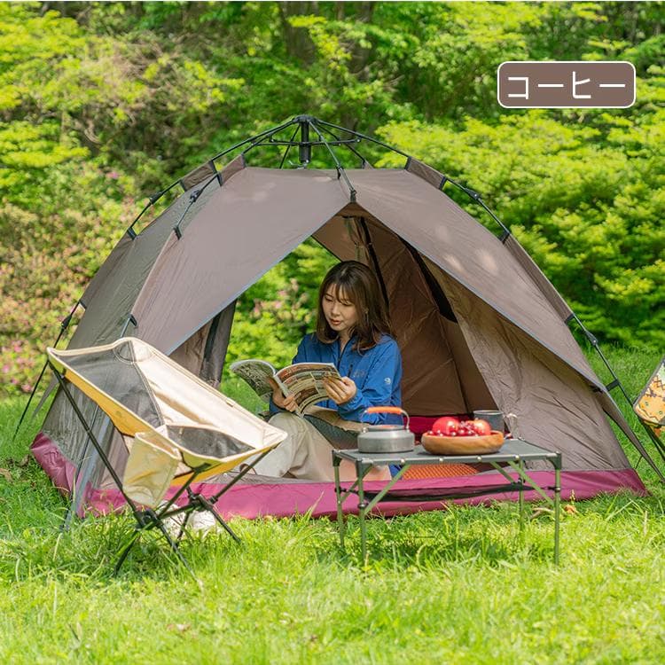 4〜5人用キャンプテント 2WAY使用