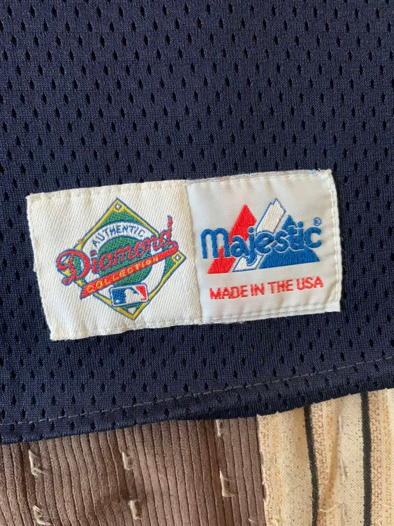 90s majestic NY Yankees vtg ユニフォーム スナップ