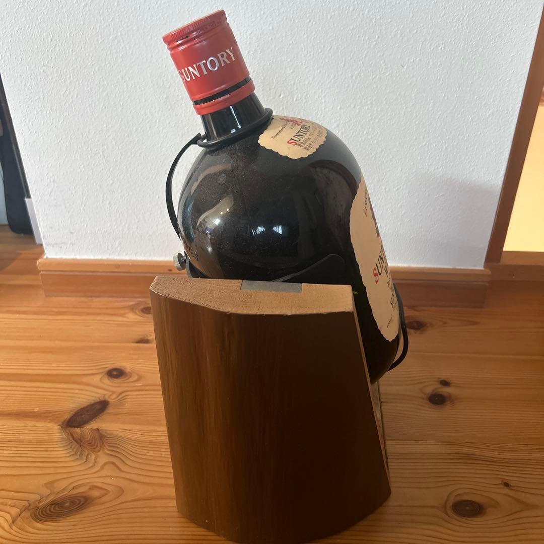 空瓶　Suntory Old Whisky 4000ml 木製スタンド付き