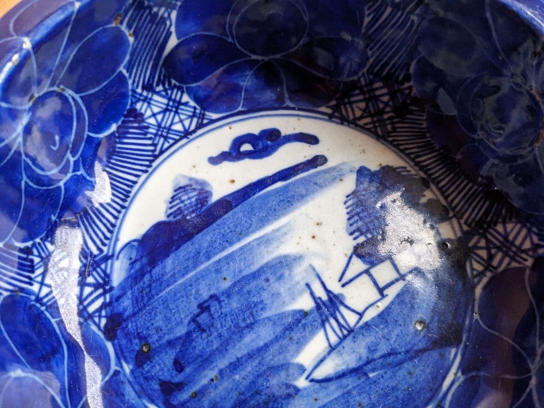 染付　ベロ藍　骨董　鉢　煮物等　お洒落