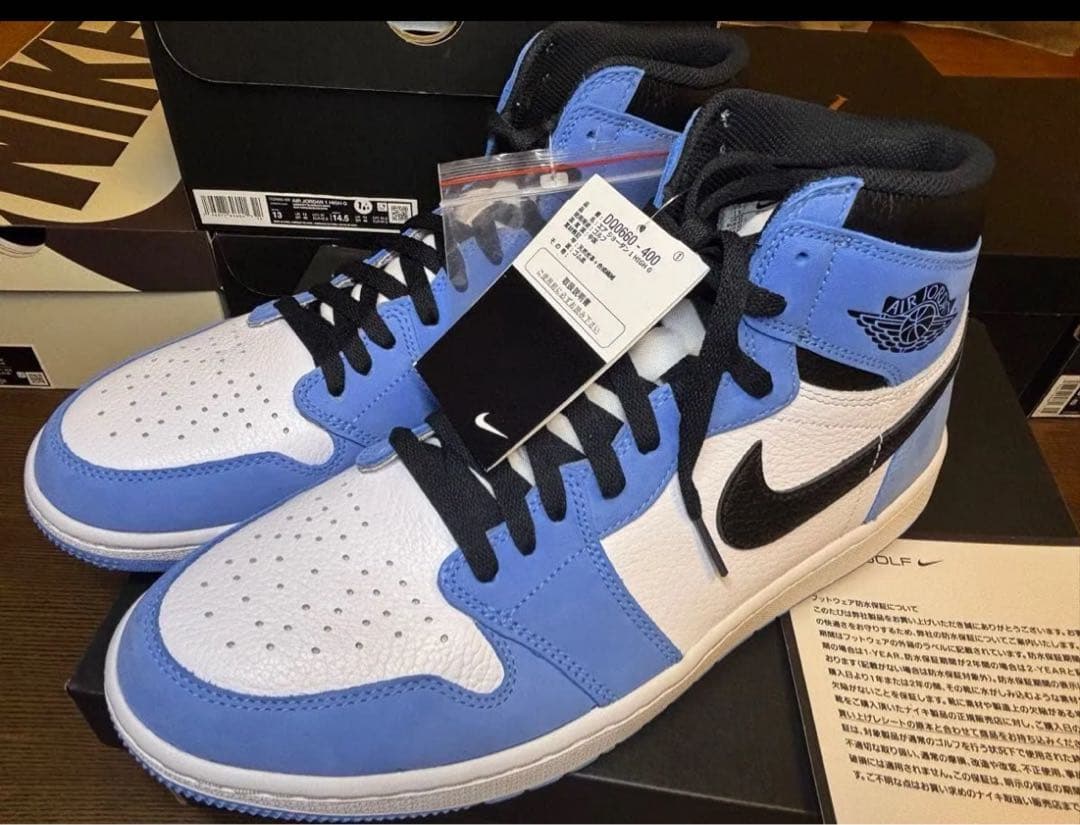 ナイキ エアジョーダン1 ハイ ゴルフ ユニバーシティブルー