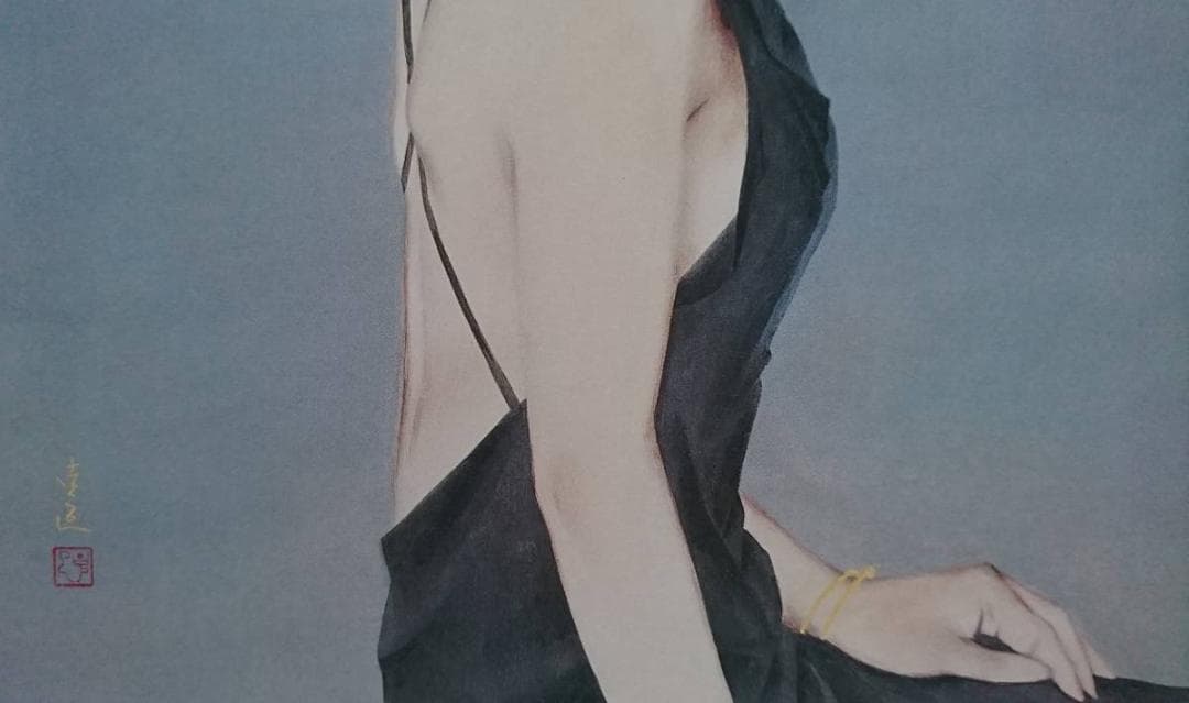 北田 克己、くちなしのころ、厳選、希少画集画、新品高級額 額装付