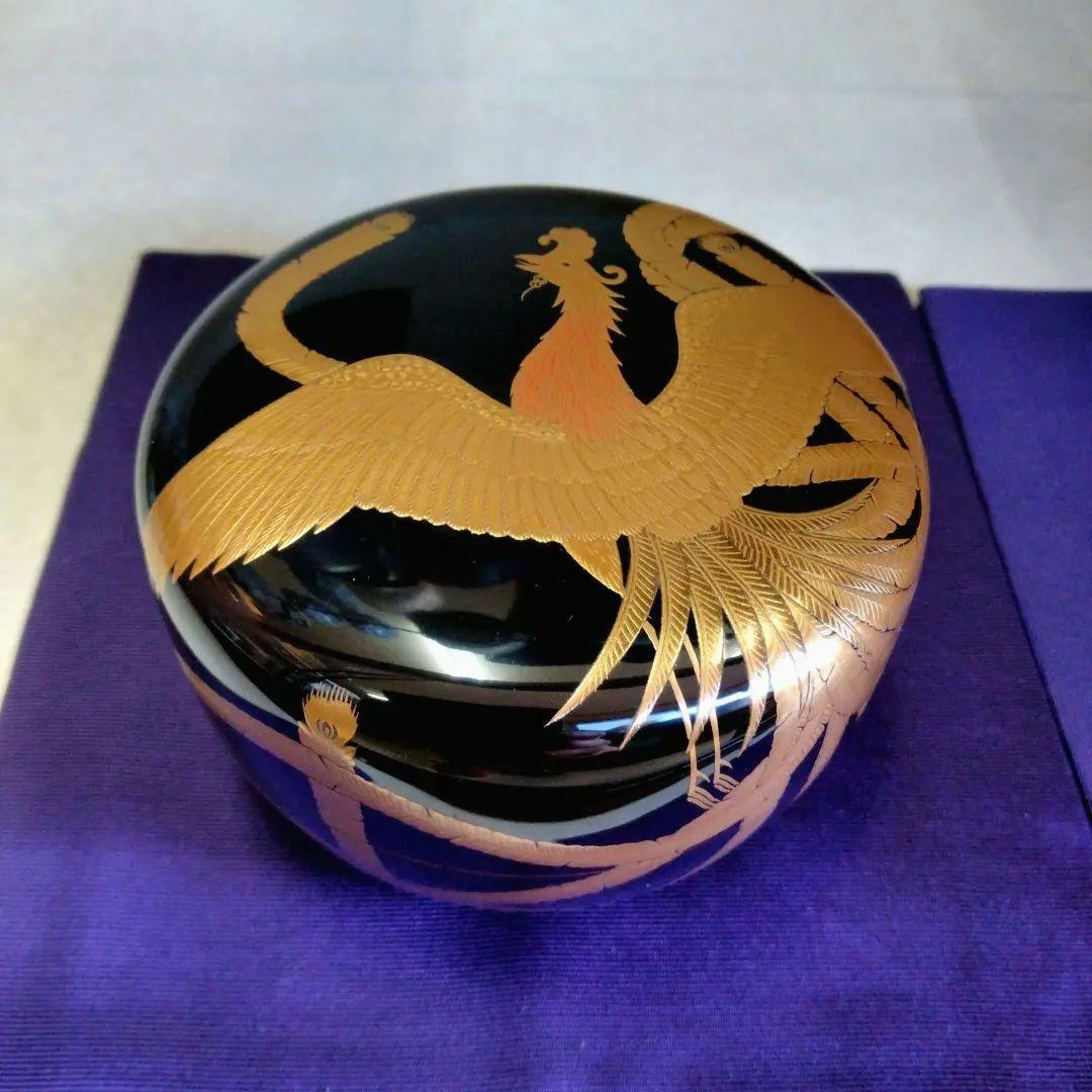 ミック　茶道具　鳳凰蒔絵平棗(今井寛山)鵬雲斎大宗匠在判・御書付　真作保証