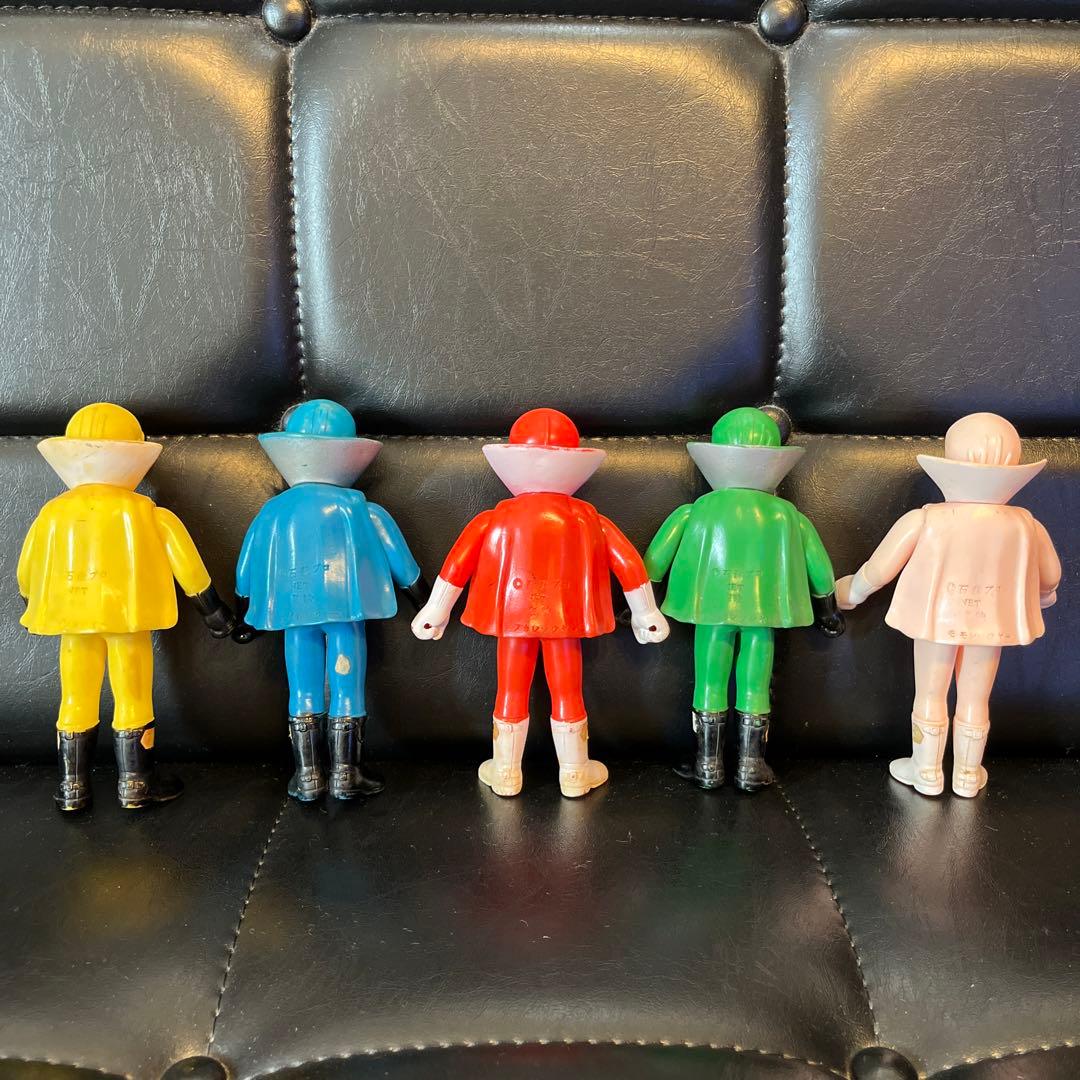 ゴレンジャー　ソフビ　当時物