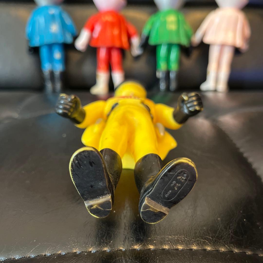 ゴレンジャー　ソフビ　当時物