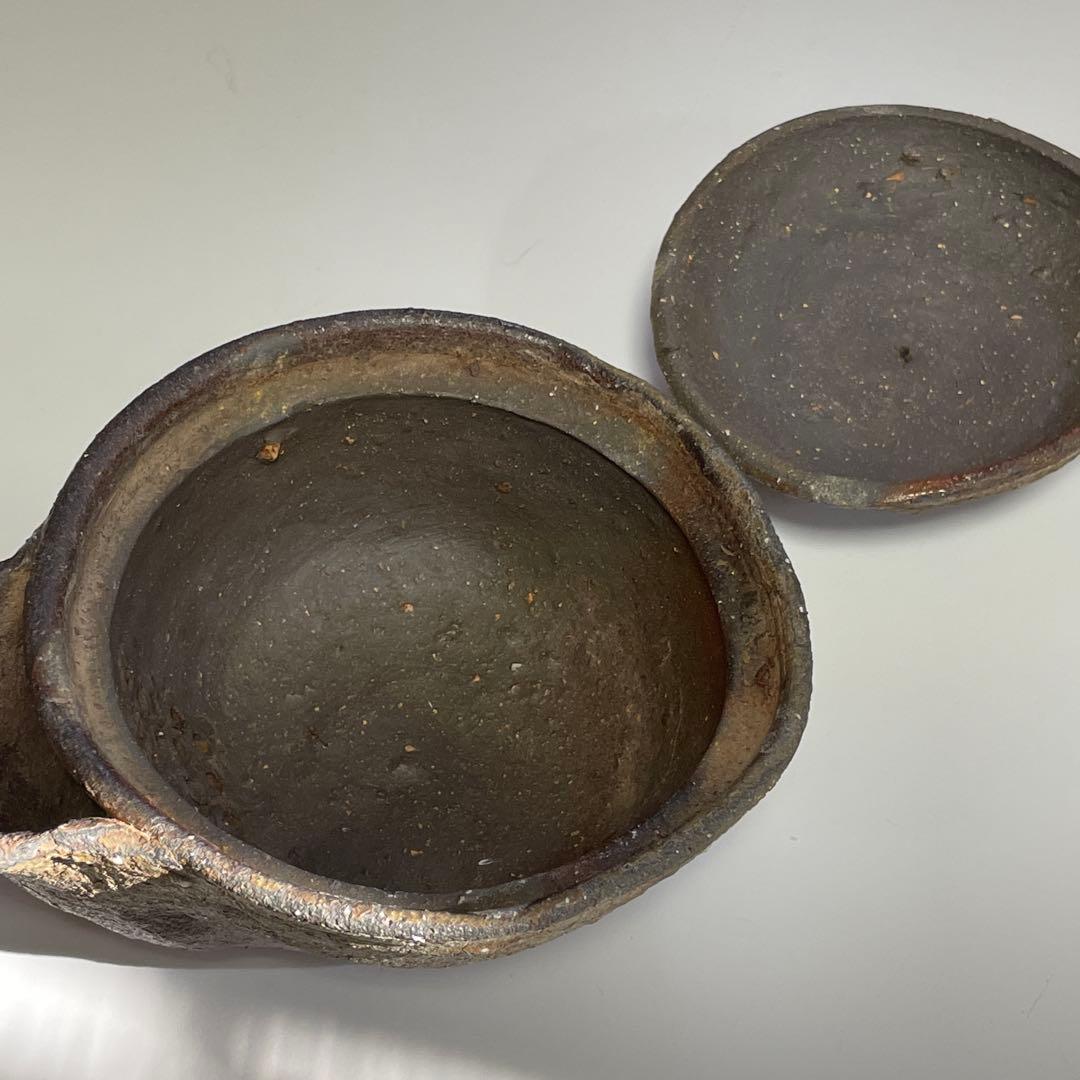 國吉清尚 焼締 珊瑚紋 宝瓶 急須 片口 国吉清尚 沖縄 やちむん