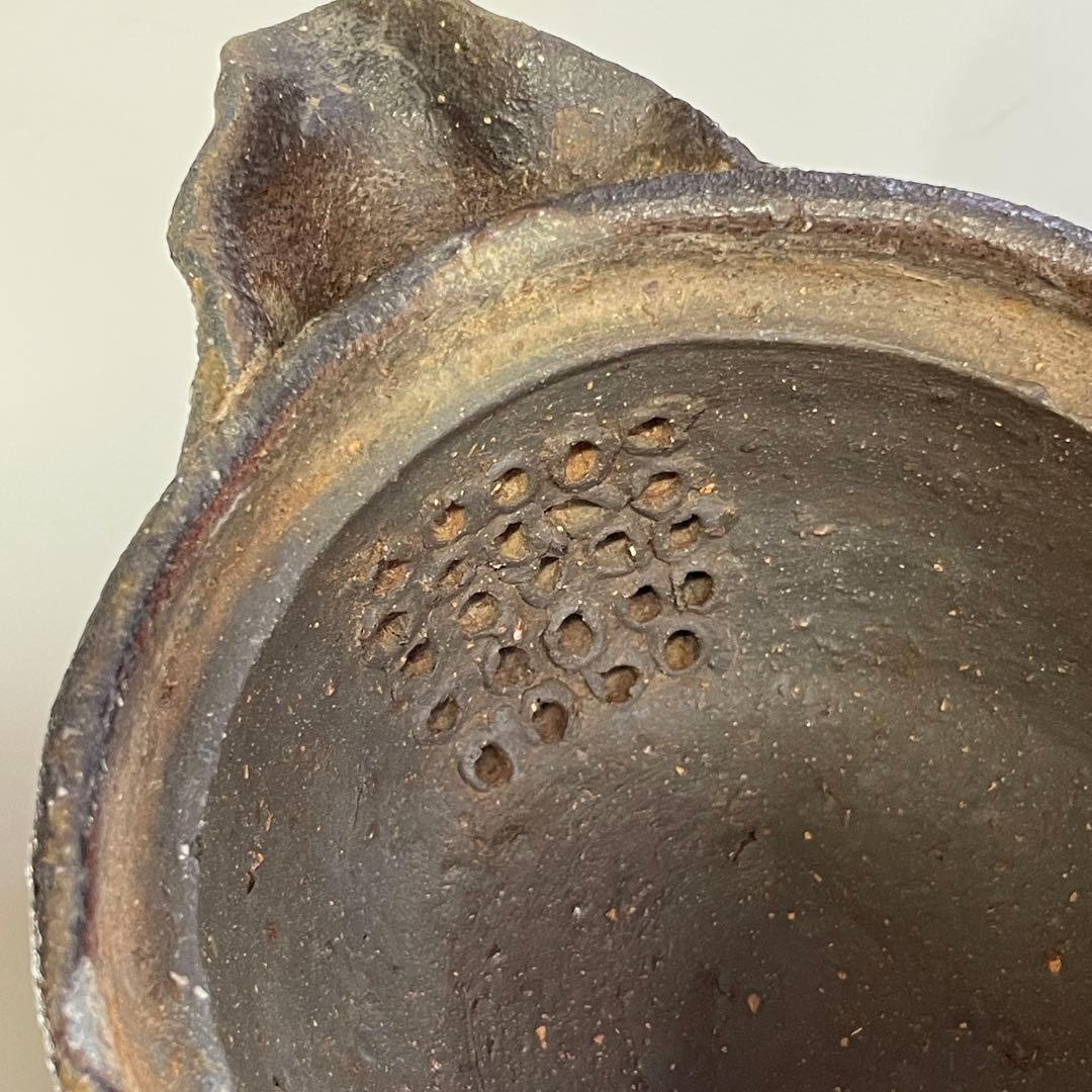 國吉清尚 焼締 珊瑚紋 宝瓶 急須 片口 国吉清尚 沖縄 やちむん