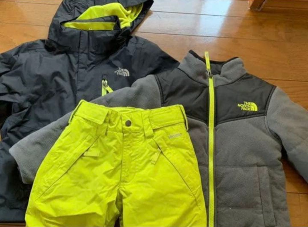 ノースフェイス　98〜107cm 4way ジャケット パンツ スキースノボ　雪