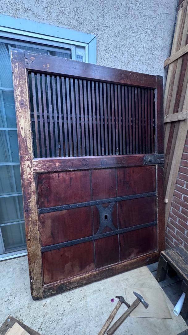【ヴィンテージ】木製 蔵の扉