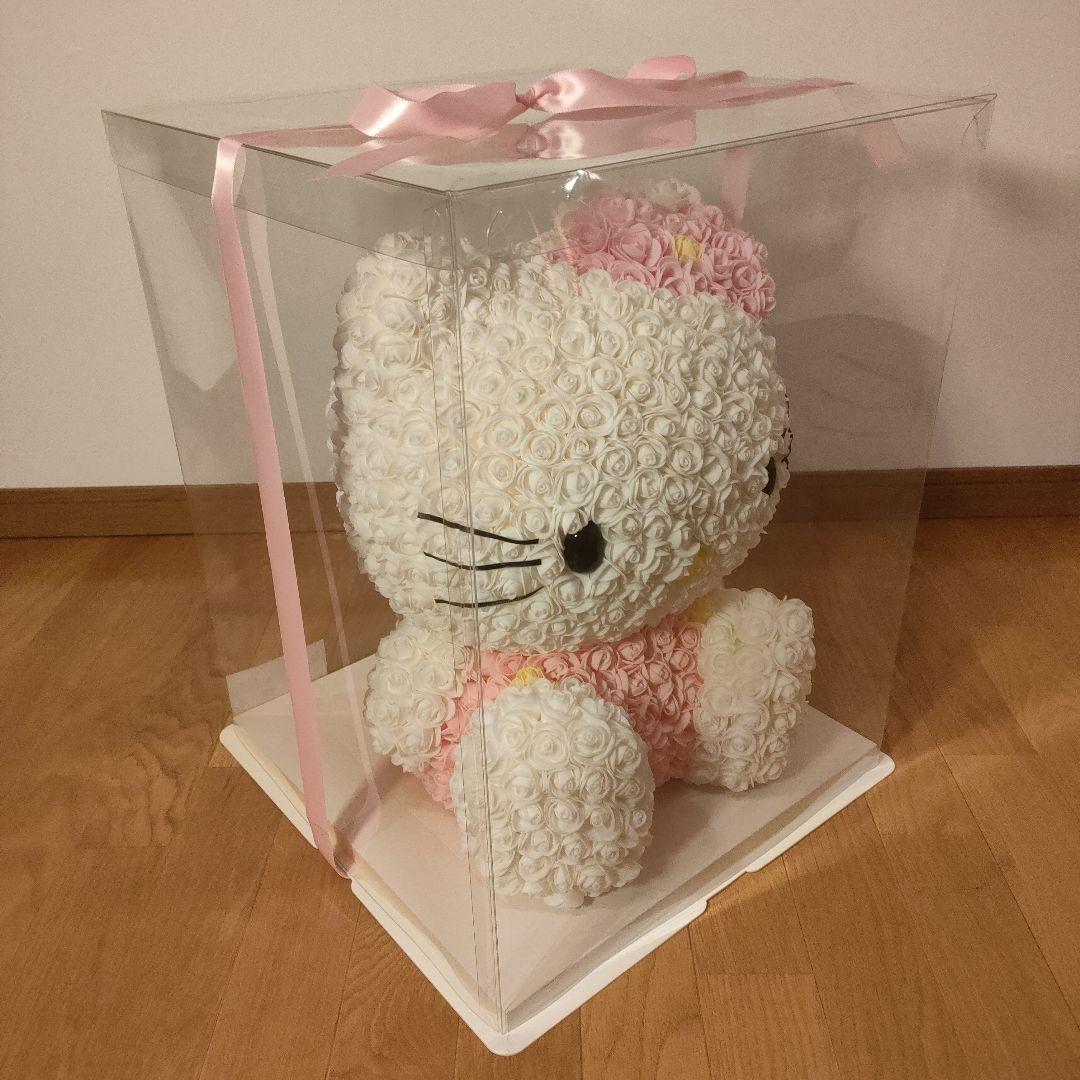 美品 ハローキティ 大型 ぬいぐるみ ブリザードフラワー