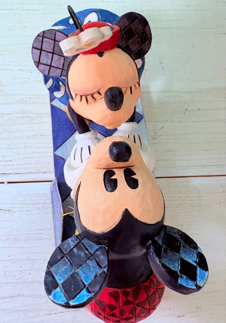 タイムセール中！ミッキー★ミニーラブラブ　ジムショア　置物